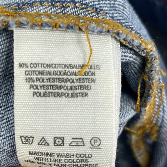 Free People Jeans Women 28 Blue Just Float On Flare High Rise Raw Hem - Picture 9 of 16